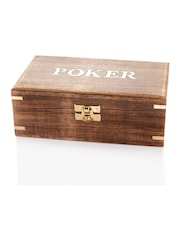 Widdop Brown Harvey Makin Wooden Poker Set - Image 2 of 4