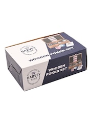 Widdop Brown Harvey Makin Wooden Poker Set - Image 4 of 4