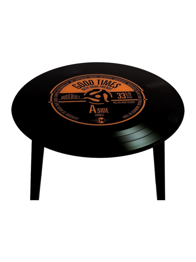 Widdop Black Good Time Harvey Makin Record Table 40cm - Image 2 of 2 Widdop Black Good Time Harvey Makin Record Table 40cm - Image 2 of 2