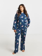 Simply Be Blue Value Pyjamas Set 2 Pack - Image 2 of 5