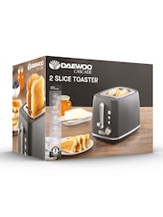 Daewoo Black Cascade 2 Slice Toaster - Image 1 of 6