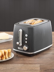 Daewoo Black Cascade 2 Slice Toaster - Image 3 of 6