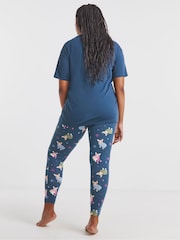 Simply Be Blue Value Leggings Pyjama Set - Image 2 of 4