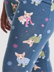 Simply Be Blue Value Leggings Pyjama Set - Image 4 of 4