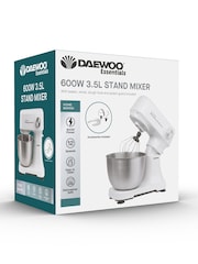 Daewoo White 3.5L Stand Mixer 600W - Image 1 of 7