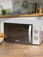 Daewoo Silver Mechanical Solo Microwave Oven 20L - Image 2 of 5
