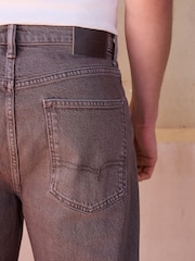 Rust Brown Straight Fit Vintage Wash Denim Jeans - Image 6 of 11