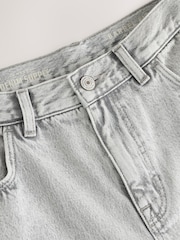 Washed Grey Barrel Fit Jeans - Image 8 of 11