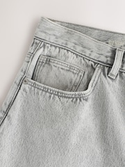 Washed Grey Barrel Fit Jeans - Image 9 of 11