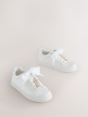 Satin ivoire - Baskets Baker by Ted Baker Ocassion Charm - Image 1 de 5