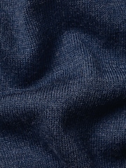 Charles Tyrwhitt Dark Blue Pure Merino Crew Neck Jumper - Image 5 of 5