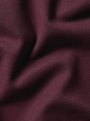 Rot - Charles Tyrwhitt Langarm-Polo-Shirt aus Baumwoll-Stretch-Smart-Piqué - Bild 6 von 6