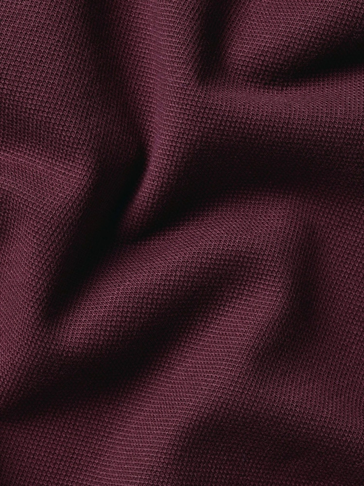 Rot - Charles Tyrwhitt Langarm-Polo-Shirt aus Baumwoll-Stretch-Smart-Piqué - Bild 6 von 6 Rot - Charles Tyrwhitt Langarm-Polo-Shirt aus Baumwoll-Stretch-Smart-Piqué - Bild 6 von 6