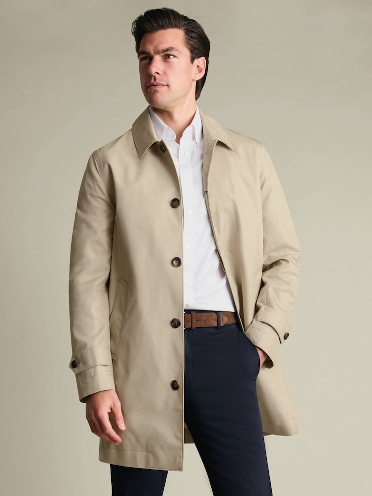 Natur - Charles Tyrwhitt Showerproof Raincoat - Bild 1 von 5 Natur - Charles Tyrwhitt Showerproof Raincoat - Bild 1 von 5