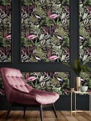 Graham & Brown Tropic Midnight 10M Wallpaper - Image 1 of 3