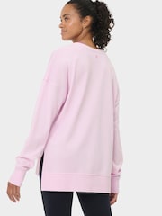 Sweaty Betty Pink After Class Longline Sweatshirt - Image 3 of 7