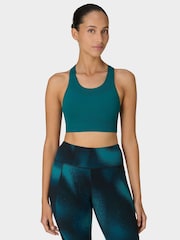 Sweaty Betty Dark Green Stamina Seamless Sports Bra - Image 1 of 6
