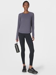 Sweaty Betty Blue Breathe Easy Mesh Long Sleeve Top - Image 3 of 7