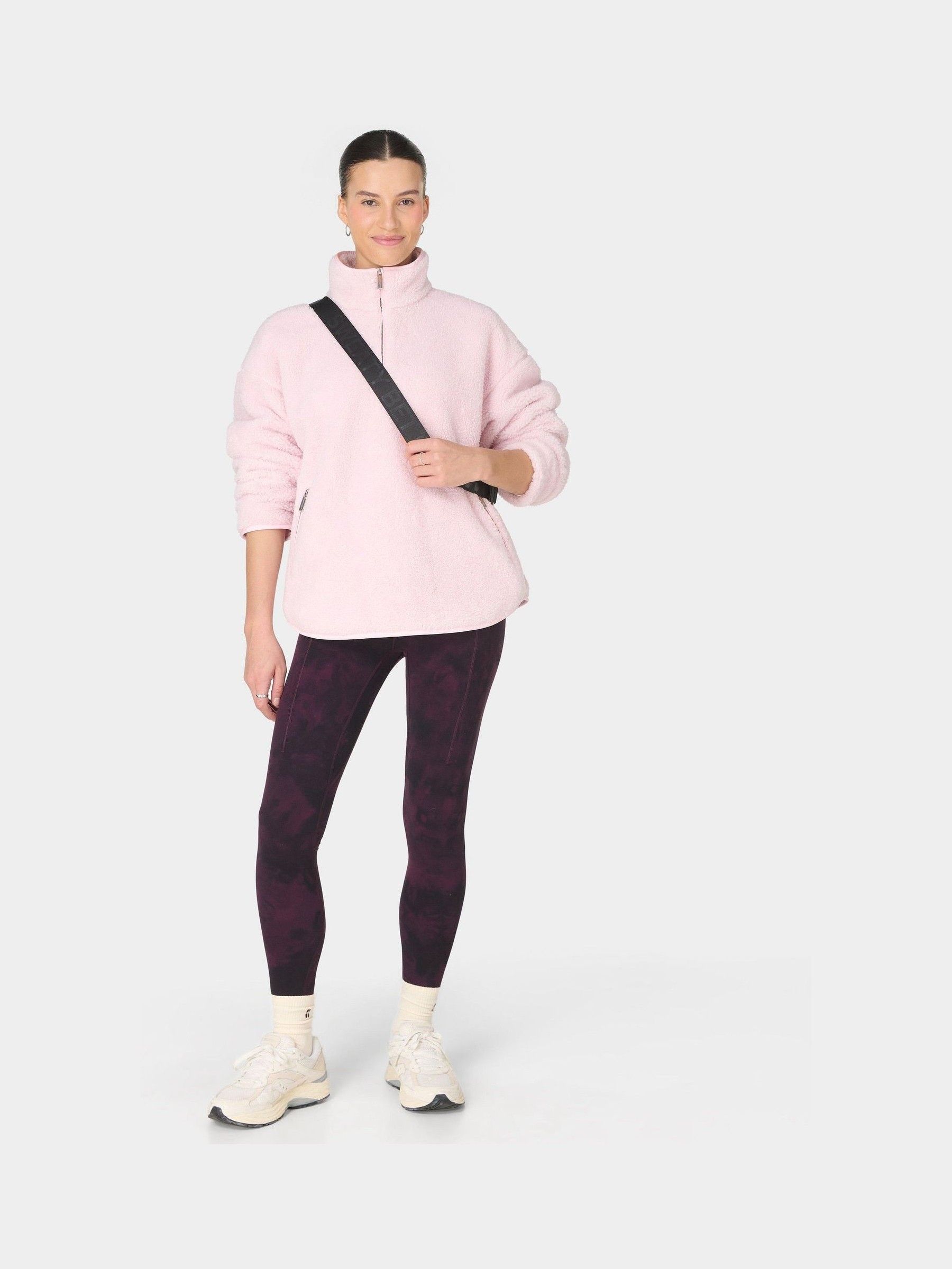 Sサイズ ウィメンズ sweaty Betty swing jacket 新品 Buy Sweaty Betty Pink Plush Half Zip Fleece from Next Ireland