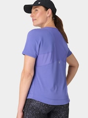 أزرق فاتح - تيشرت شبكي Breathe Easy من Sweaty Betty - صورة 4 من 7