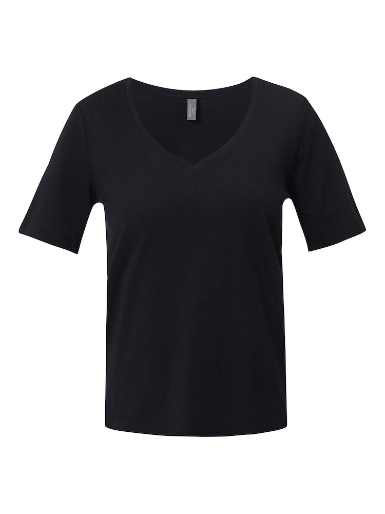 Sweaty Betty Black Essential V-Neck T-Shirt - Image 7 of 7 Sweaty Betty Black Essential V-Neck T-Shirt - Image 7 of 7