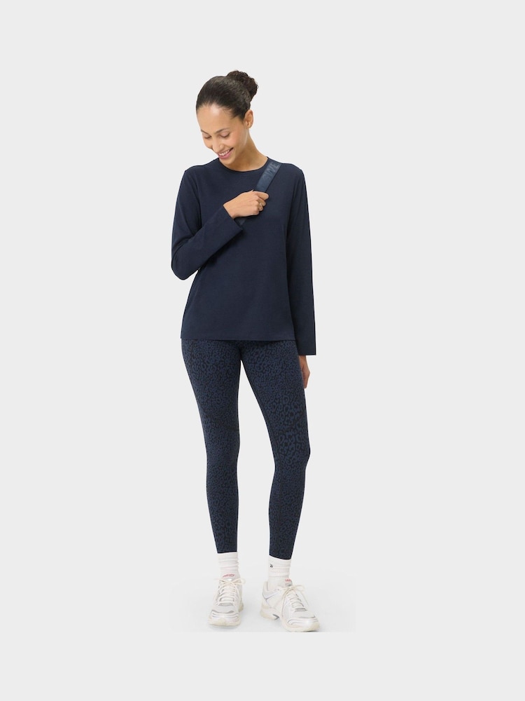Sweaty Betty Blue Essential Long Sleeve T-Shirt - Image 1 of 7 Sweaty Betty Blue Essential Long Sleeve T-Shirt - Image 1 of 7