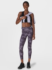 Sweaty Betty Blue Marl Full Length Power Workout Leggings - Image 1 of 8
