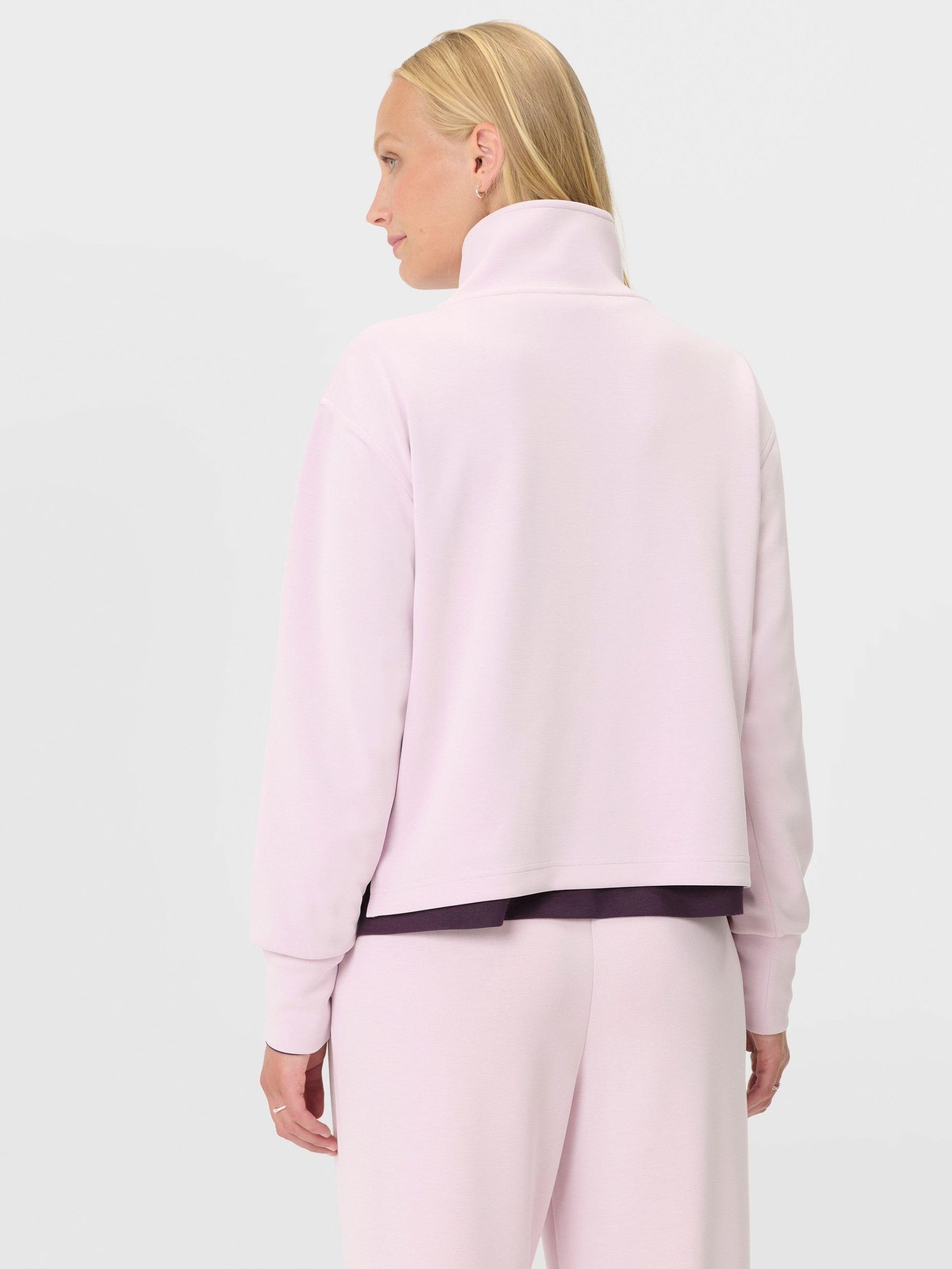 Buy Sweaty Betty Pink Sand Wash Half Zip Crop Sweatshirt from Next USA