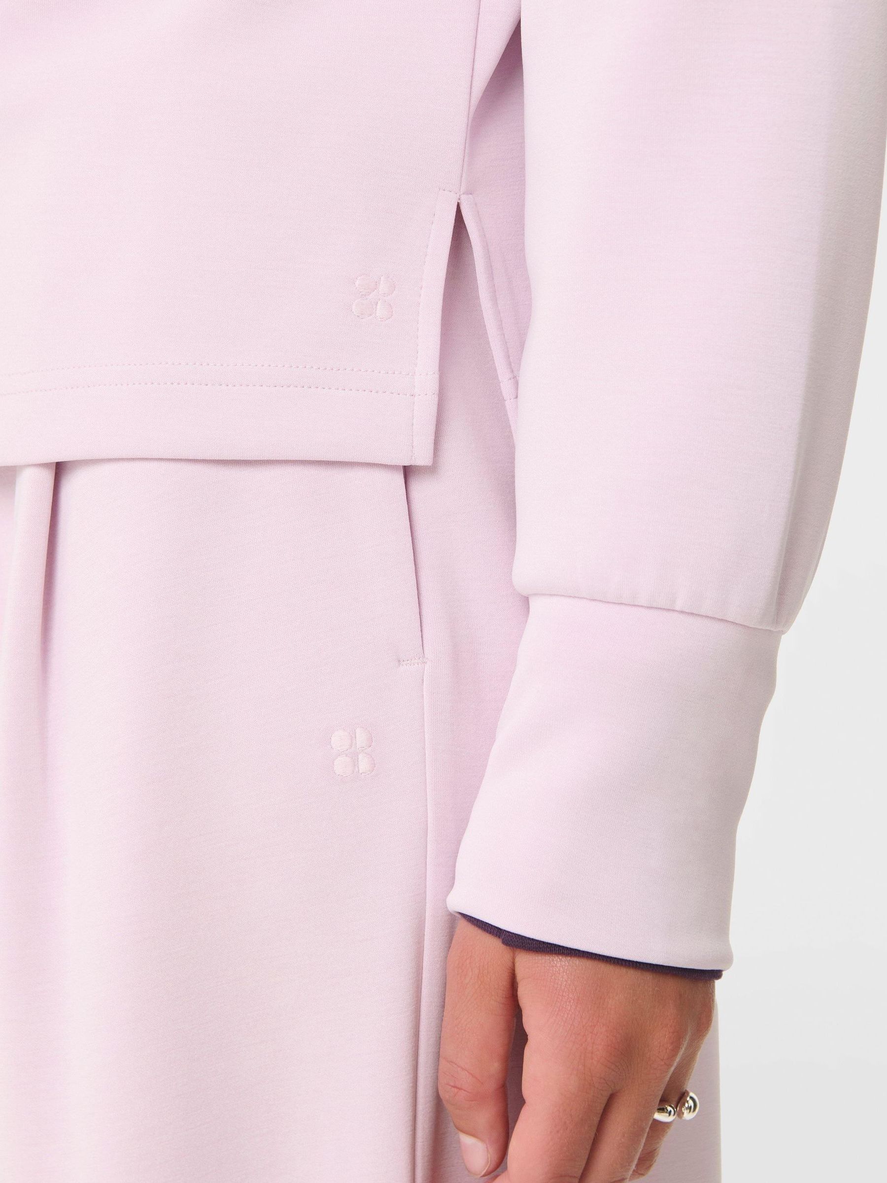 Buy Sweaty Betty Pink Sand Wash Half Zip Crop Sweatshirt from Next USA