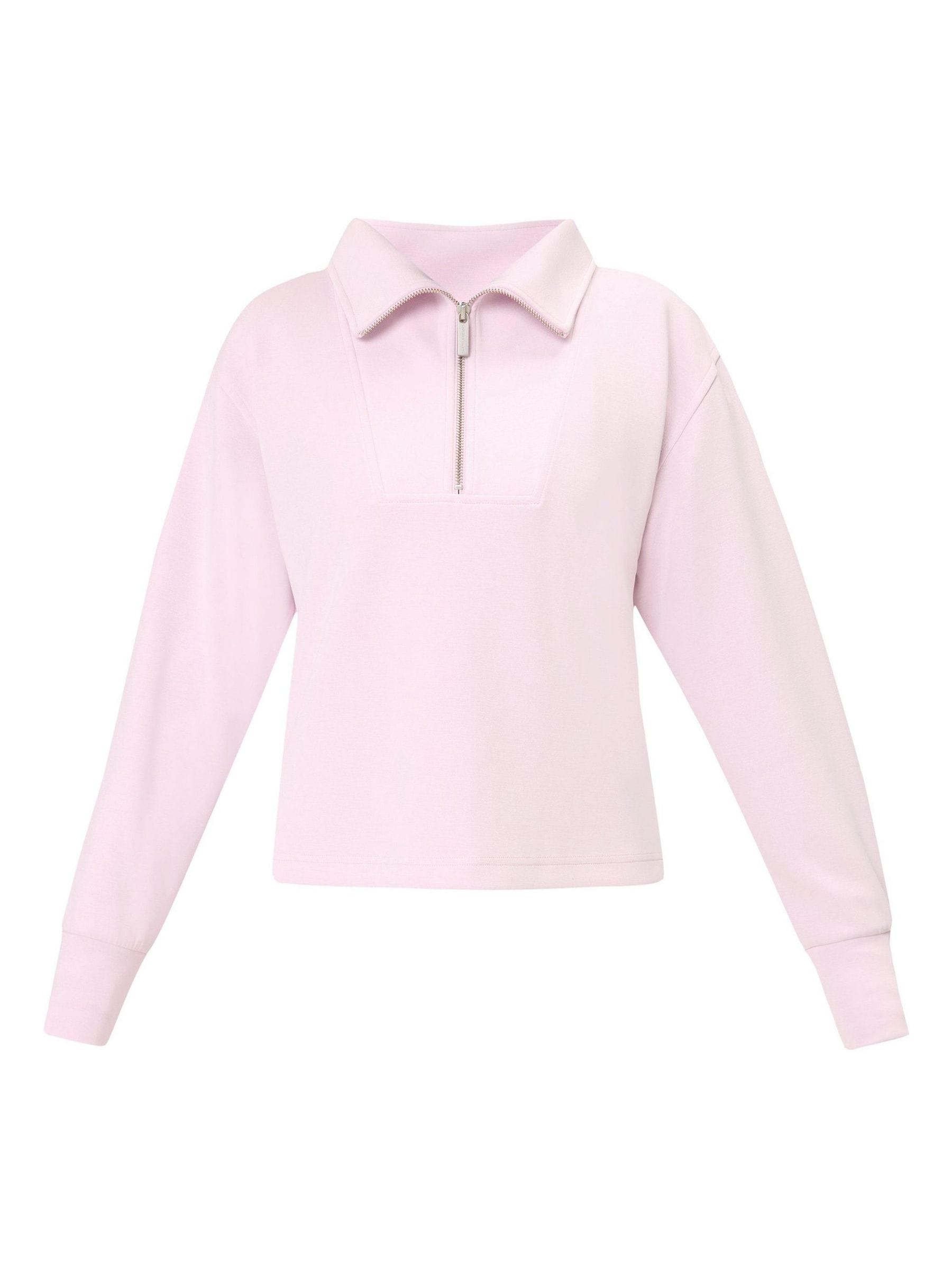 Buy Sweaty Betty Pink Sand Wash Half Zip Crop Sweatshirt from Next USA