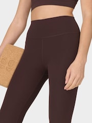 Sweaty Betty Brown Glow Flex Rib Leggings - Image 4 of 7