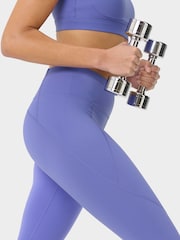 Sweaty Betty Light Blue Full Length Power Workout Leggings - Image 3 of 9