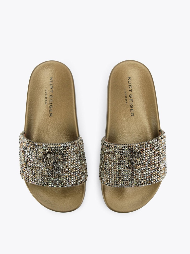 Kurt Geiger London Brown Meena Eagle Sandals - Image 2 of 4 Kurt Geiger London Brown Meena Eagle Sandals - Image 2 of 4