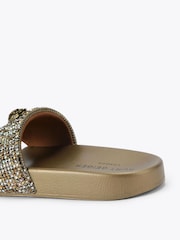 Kurt Geiger London Brown Meena Eagle Sandals - Image 3 of 4