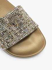 Kurt Geiger London Brown Meena Eagle Sandals - Image 4 of 4