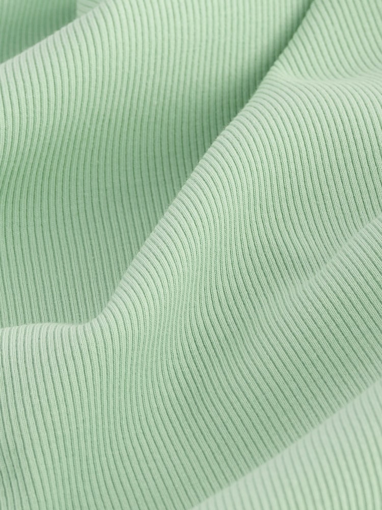 Green Slim Fit Ribbed Vest - Image 7 of 7 Green Slim Fit Ribbed Vest - Image 7 of 7