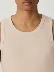 Natural Slim Fit Ribbed Vests - Image 4 of 7