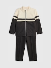 River Island Black Colour Block Funnel & Joggers Set - Image 2 of 4