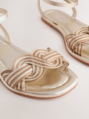 برّاق - صندل مسطح محبوك من ‪Forever Comfort®‬ - صورة 5 من 6