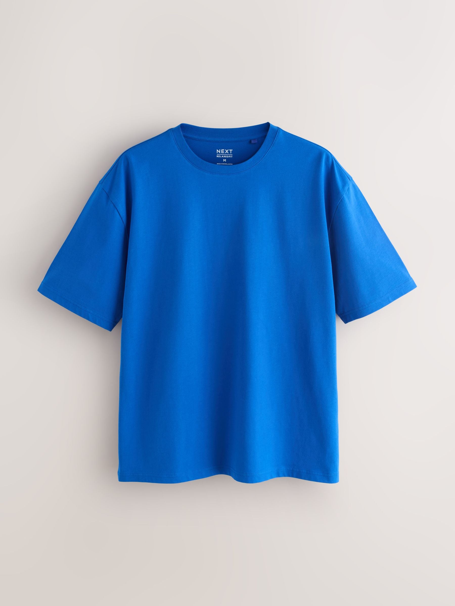 Buy White/Orange/Blue/Pink/Green Essential Cotton T-Shirts Relaxed