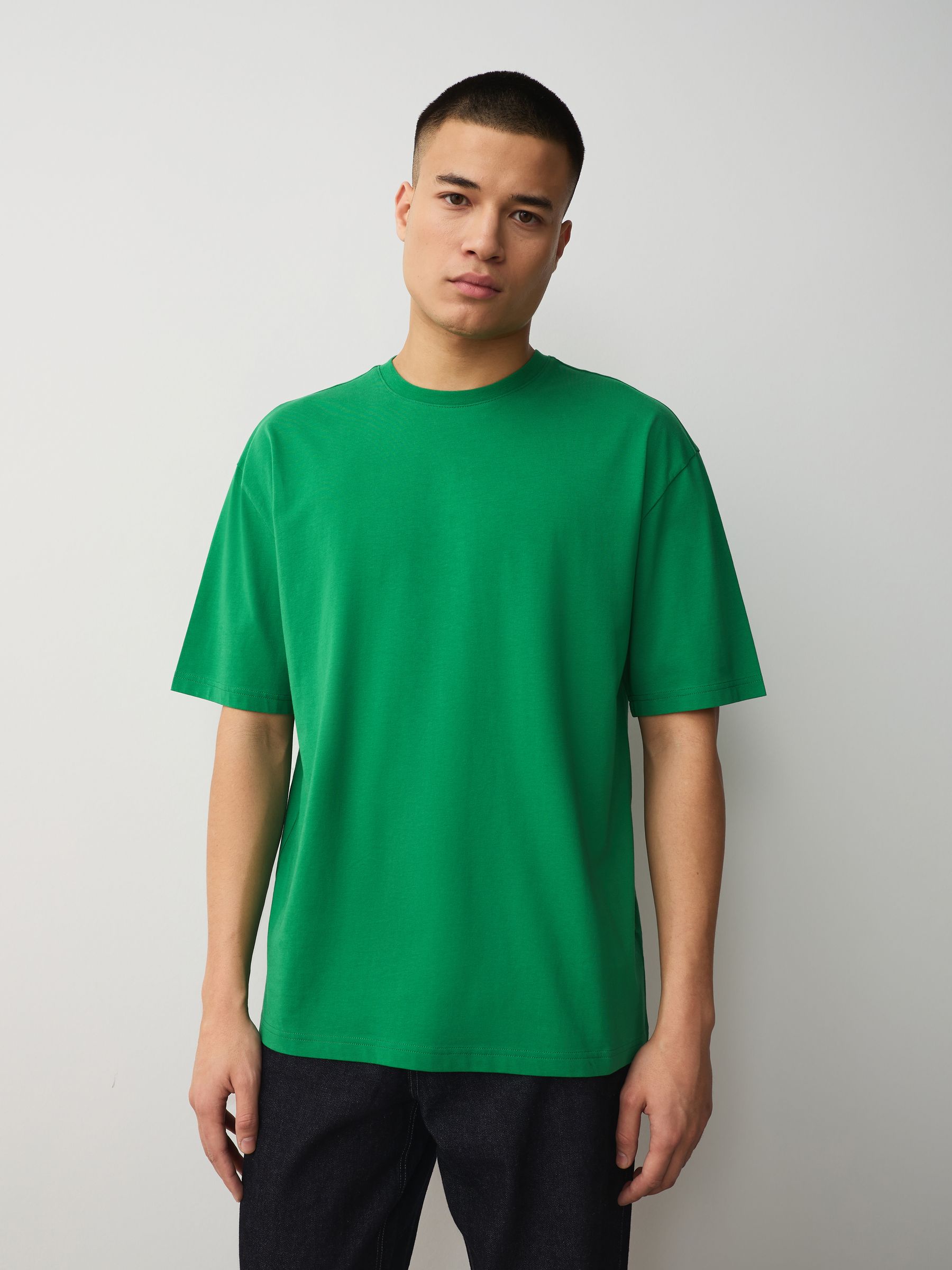 Buy White/Orange/Blue/Pink/Green Essential Cotton T-Shirts Relaxed