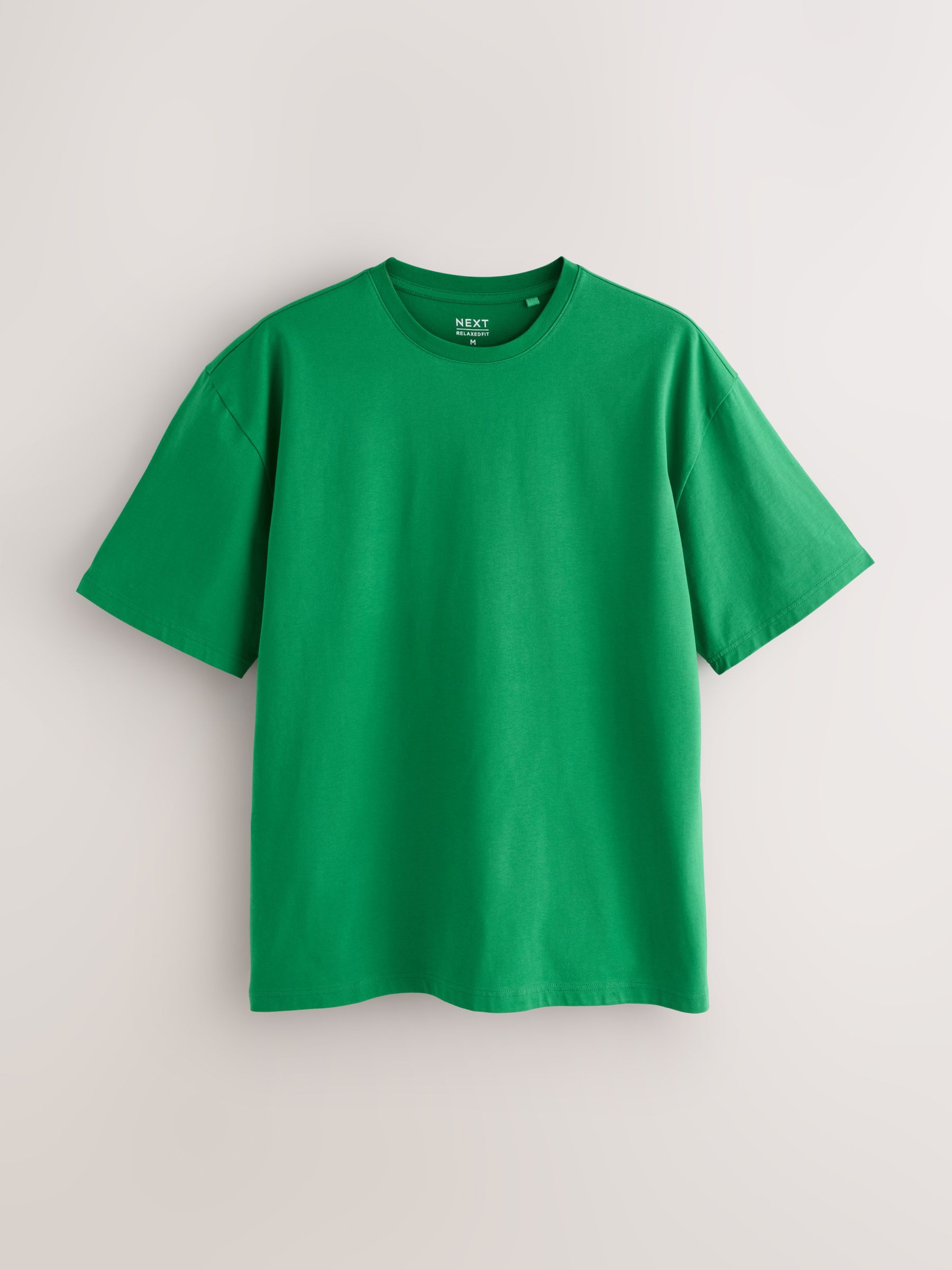 Buy White/Orange/Blue/Pink/Green Essential Cotton T-Shirts Relaxed