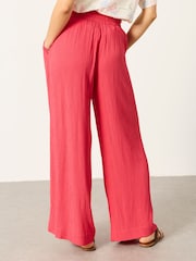 FatFace Melissa Pink Palazzo Trousers - Image 2 of 6