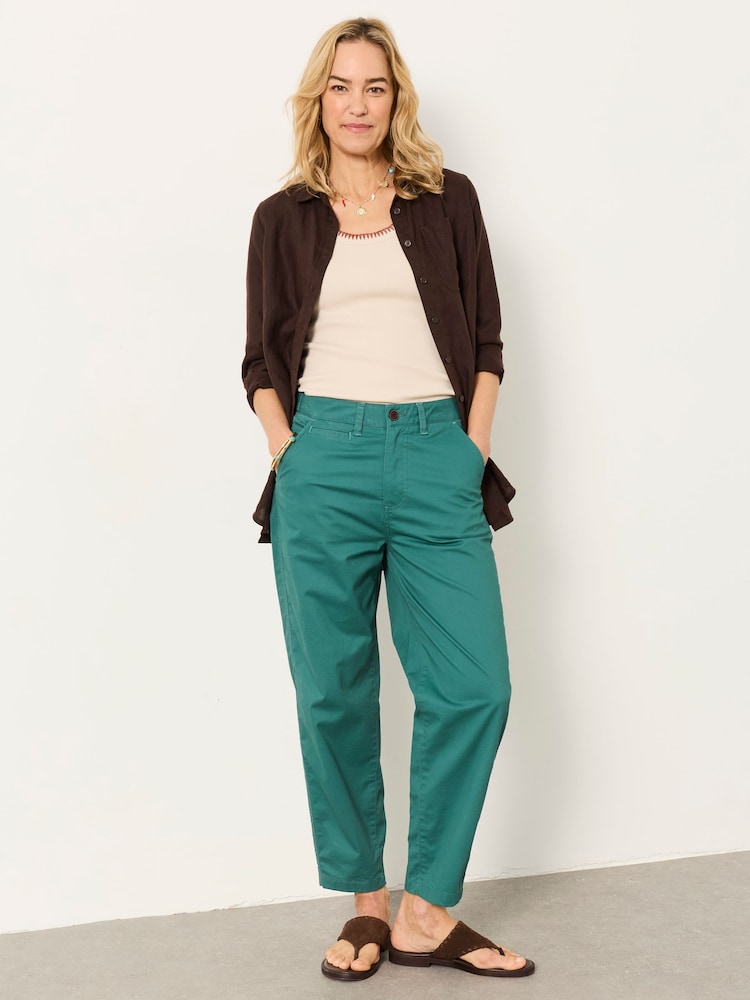 Žalsvai mėlyna - FatFace Tapered Chino Trouser - 2 paveikslėlis iš 6