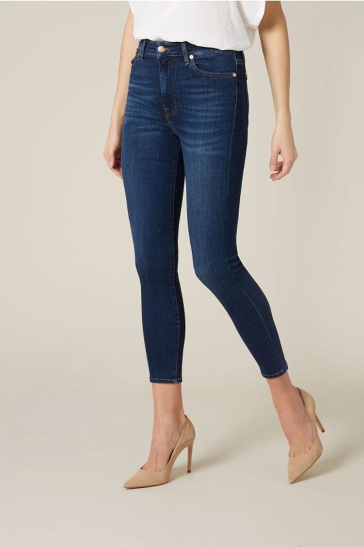 7 For All Mankind Aubrey High Rise Skinny Jeans - Image 1 of 3