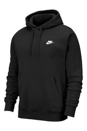 Svart - Nike Club Tröja Hoodie - Bild 4 av 6