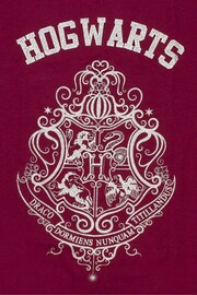 Vanilla Underground Burgundy Red Girls Harry Potter Licensing Short 100% Cotton Pyjamas - Image 4 of 4