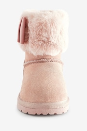 Baker by Ted Baker Mädchen Hausschuhe im Stiefeldesign mit Kunstfell und Schleife​​​​​​​ - Bild 4 von 6