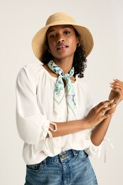 Sylvie White Tie Cuff Blouse - Image 1 of 6