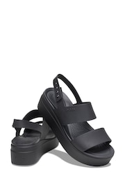 Crocs Black Brooklyn Low Wedge Sandals - Image 5 of 7